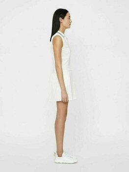 Saia/Vestido J.Lindeberg Cora High Vent Womens Polo Dress White XS - 5