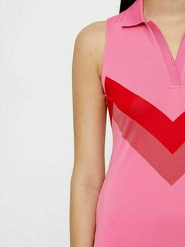 Nederdel / kjole J.Lindeberg Chelene TX Jaquard Womens Polo Dress Pop Pink M - 6