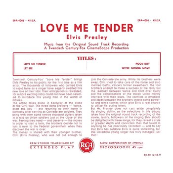 Schallplatte Elvis Presley - Love Me Tender (Limited Edition) (Red Coloured) (LP) - 2