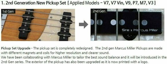Bas electric Sire Marcus Miller V7 Vintage Alder-4 2nd Gen Negru - 2