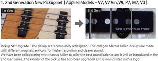 4-string Bassguitar Sire Marcus Miller V7 Vintage Alder-4 2nd Gen Antique White 4-string Bassguitar - 1