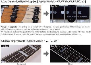 5-струнна бас китара Sire Marcus Miller M7 Alder-5 2nd Gen Brown Sunburst 5-струнна бас китара - 4