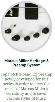 Bas cu 5 corzi Sire Marcus Miller M2-5 2nd Gen Perlă albă - 2