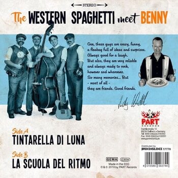 Vinylplate The Western Spaghetti & Benny "The Cat" Marsala - Tintarella Di Luna (LP) - 2