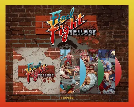 Vinylskiva Capcom Sound Team - Final Fight Trilogy (Blue/Green/Red Coloured) (3 LP) - 3