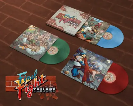 Vinylskiva Capcom Sound Team - Final Fight Trilogy (Blue/Green/Red Coloured) (3 LP) - 4