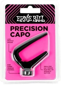 Capo for akustisk gitar Ernie Ball Precision Black Capo for akustisk gitar - 4