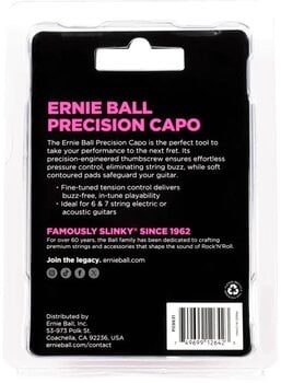 Capo for akustisk gitar Ernie Ball Precision Black Capo for akustisk gitar - 5