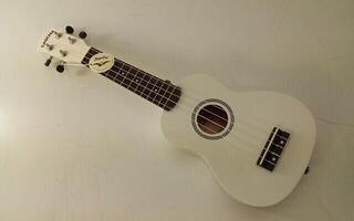 Sopraanoukulele Cascha HH 3975 White Sopraanoukulele (Vaurioitunut) - 1