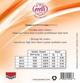 Žica za violinu Savarez Corelli New Crystal 700F Žica za violinu - 2