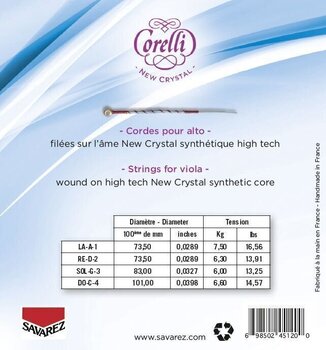 Struny pro violu Savarez Corelli New Crystal 730M Struny pro violu - 2
