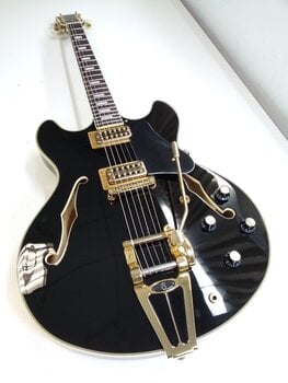 Semi-Acoustic Guitar Sire Larry Carlton H7T Black Semi-Acoustic Guitar (Pre-owned) - 2