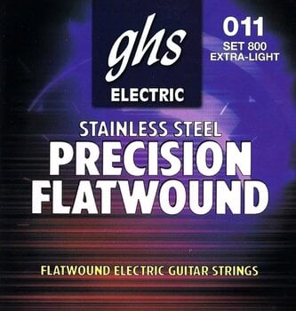 Cordes pour guitares électriques GHS Precison Flatwound 800 Cordes pour guitares électriques - 2