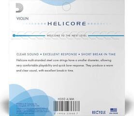 Violin Strings D'Addario H350 4/4M Violin Strings - 1