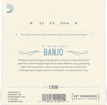 Žice za banjo D'Addario EJ69B Žice za banjo - 2