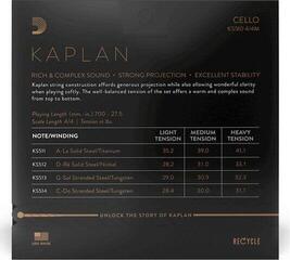 Cello-strängar D'Addario KS514 4/4M Cello-strängar - 1