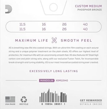 Mandoline Strings D'Addario XSM11540 Mandoline Strings - 2