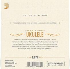 Strings for baryton ukulele D'Addario EJ87B Strings for baryton ukulele - 1