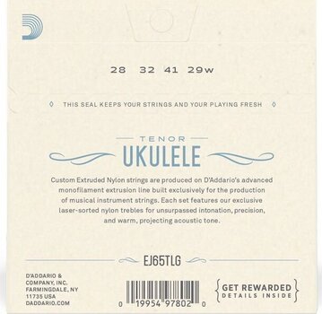 Žice za tenor ukulele D'Addario EJ65TLG Žice za tenor ukulele - 2