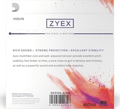 Fiolinstrenger D'Addario DZ312 4/4M Fiolinstrenger - 2