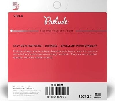 Viola Strings D'Addario J913 XSM Viola Strings - 2