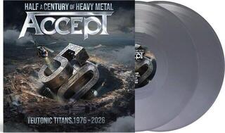 Disque vinyle Accept - Teutonic Titans 1976-2026 (Silver Coloured) (2 LP) - 1