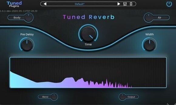 FX protsessori tarkvara pistikprogramm Safari Audio Tuned Reverb (Digitaalne toode) - 2