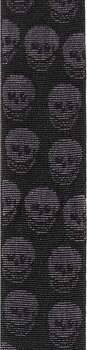 Гітарний ремінь D'Addario 50TB00 Woven Skulls Black Tubular Гітарний ремінь - 2
