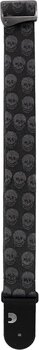 Гітарний ремінь D'Addario 50TB00 Woven Skulls Black Tubular Гітарний ремінь - 3