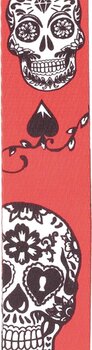 Curea de chitară D'Addario P20W1414 Polyester Sugar Skulls Red Curea de chitară - 2