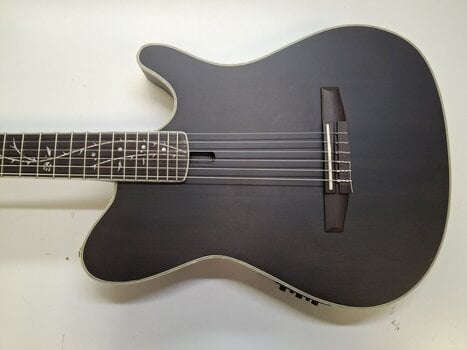 Guitarra eletroacústica especial Ibanez TOD10N-TKF Tim Henson Tree of Death Signature Transparent Black Guitarra eletroacústica especial (Tao bons como novos) - 2