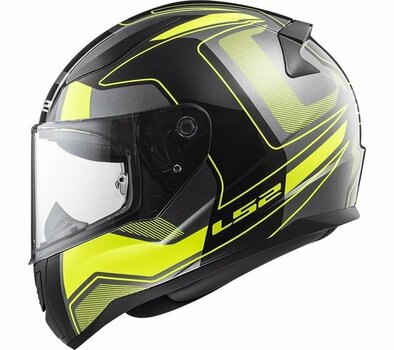 Helm LS2 FF353 Rapid Carrera Carrera Black H-V Yellow L Helm - 2