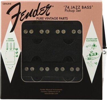 Bassopptak Fender Pure Vintage '74 Jazz Bass Black Bassopptak - 2
