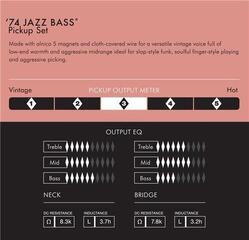 Bassopptak Fender Pure Vintage '74 Jazz Bass Black Bassopptak - 2
