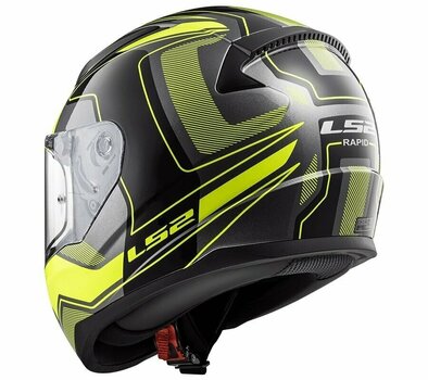 Helmet LS2 FF353 Rapid Carrera Carrera Black H-V Yellow L Helmet - 4
