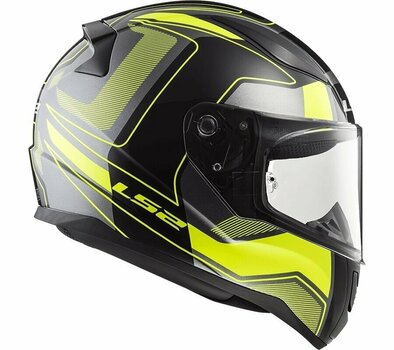 Helmet LS2 FF353 Rapid Carrera Carrera Black H-V Yellow L Helmet - 6