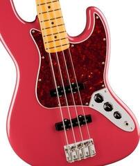 E-Bass Fender American Professional Classic Jazz Bass MN Faded Dakota Red E-Bass - 2