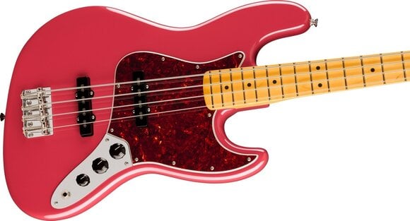 E-Bass Fender American Professional Classic Jazz Bass MN Faded Dakota Red E-Bass - 4