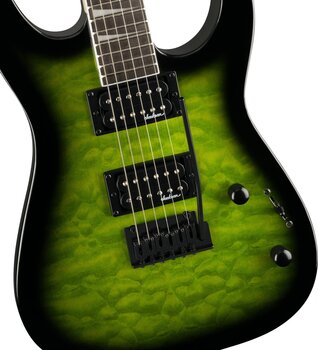Sähkökitara Jackson JS Series Dinky JS20 DKQ 2PT AH Transparent Green Sähkökitara - 3