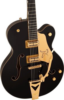 Pusakustiskā ģitāra Gretsch Synchromatic Falcon EB Black Pusakustiskā ģitāra - 3