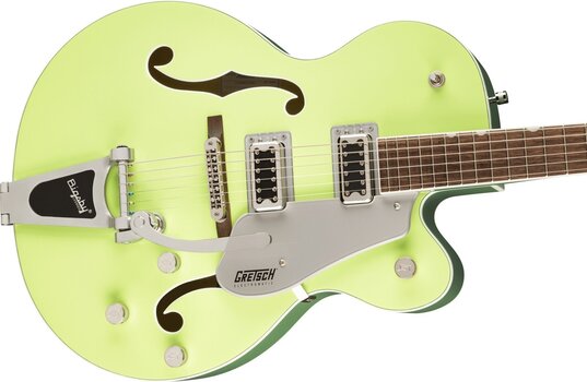 Jazz gitara Gretsch G5420t Electromatic Classic LRL Transparent Green Burst Jazz gitara - 4