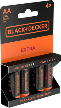 AA Batteries Black+Decker Extra Alkaline 4 AA Batteries - 2