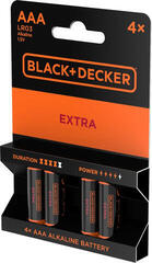 AAA baterije Black+Decker Extra Alkaline 4 AAA baterije - 2