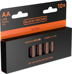 AA baterije Black+Decker Extra Alkaline 10 AA baterije - 1