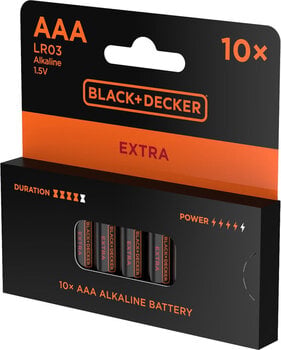 AAA Batteries Black+Decker Extra Alkaline 10 AAA Batteries - 3