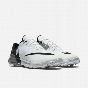 Heren golfschoenen Nike FI Flex Mens Golf Shoes White/Grey/Black US 11,5 - 2