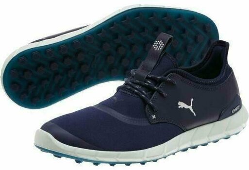 Мъжки голф обувки Puma Ignite Spikeless Sport Mens Golf Shoes Peacoat/Silver/White UK 8,5 - 2