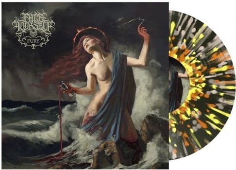 Vinylplade Face Yourself - Fury (Black Ice W/Orange Yellow + Bone Splatter Coloured) (EP) - 3