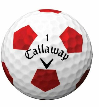 Нова топка за голф Callaway Chrome Soft 2018 Truvis Balls Red - 2