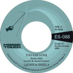Vinylplade LaJohn & Sheela - Too Far Gone (Translucent Blue Coloured) (7") - 1